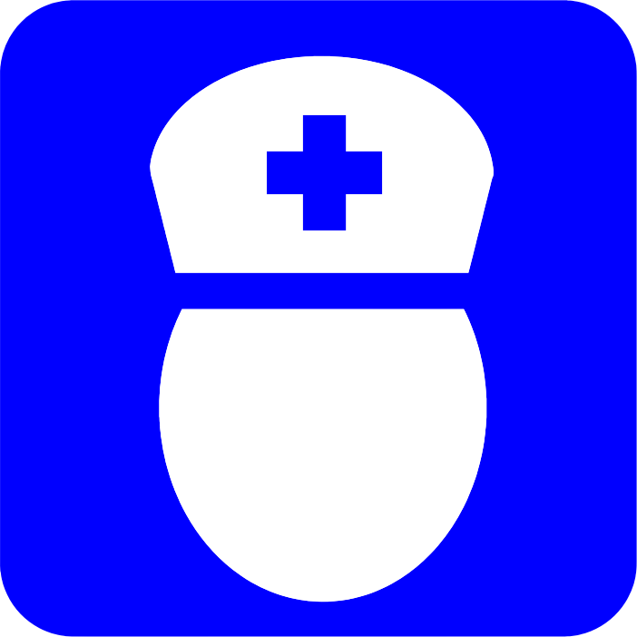 Blue Nurse Icon