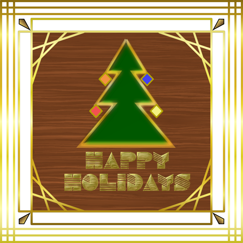 Art Deco Holiday Card