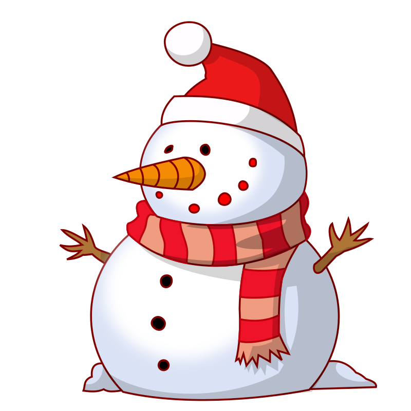 Drawing Snowman - Openclipart