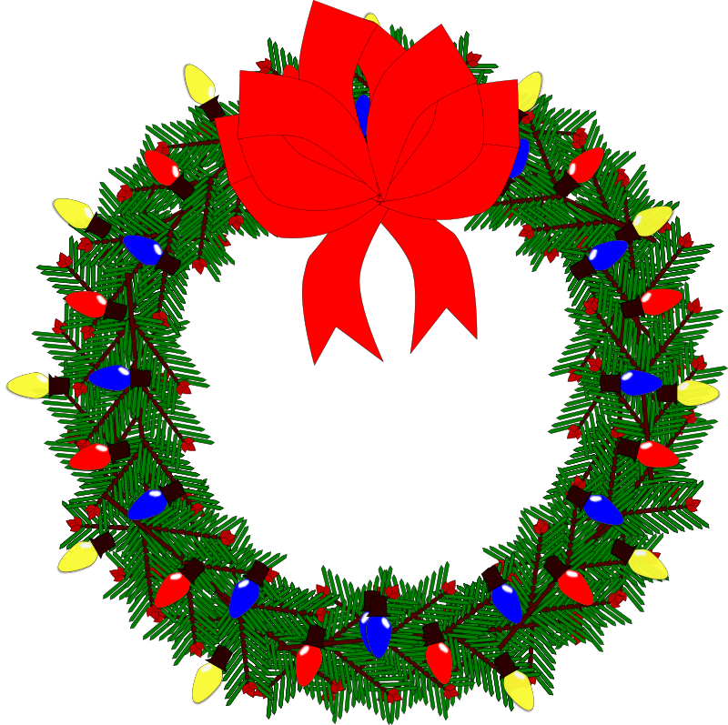 Christmas Wreath 2015 - Openclipart