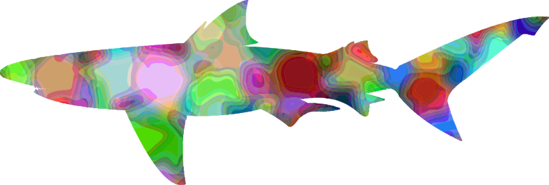 Psychedelic shark (reduced file size)