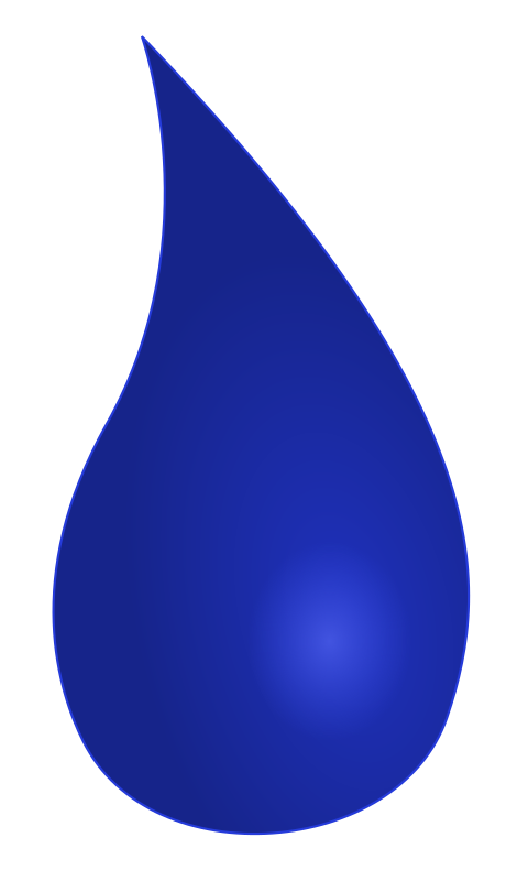 Blue blue waterdrop