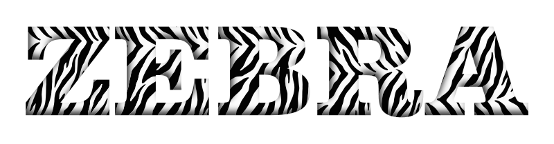 Zebra Typography Enhanced
