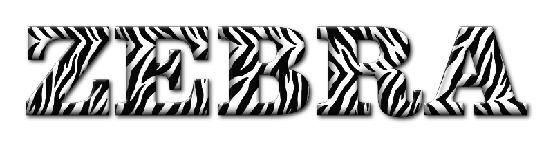 Zebra Typography Enhanced 3