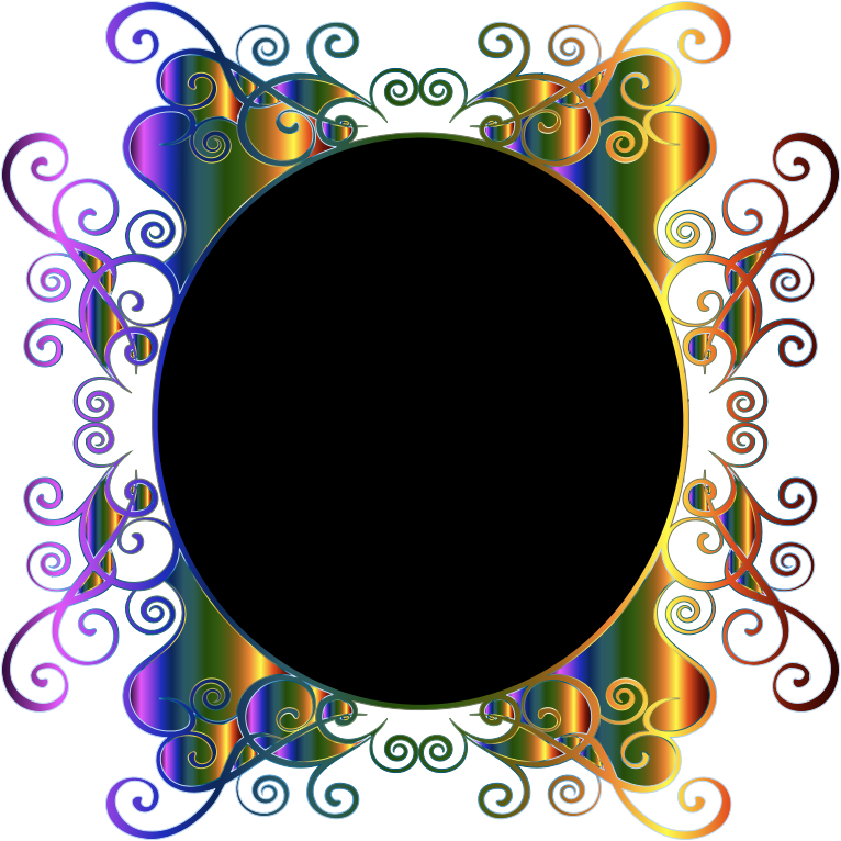 Prismatic Flourish Frame No Background