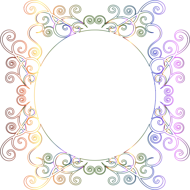 Prismatic Flourish Frame 7 No Background