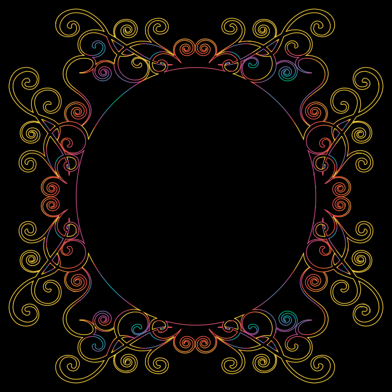 Prismatic Flourish Frame 9