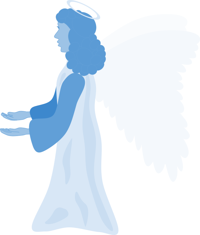 Angel of blue