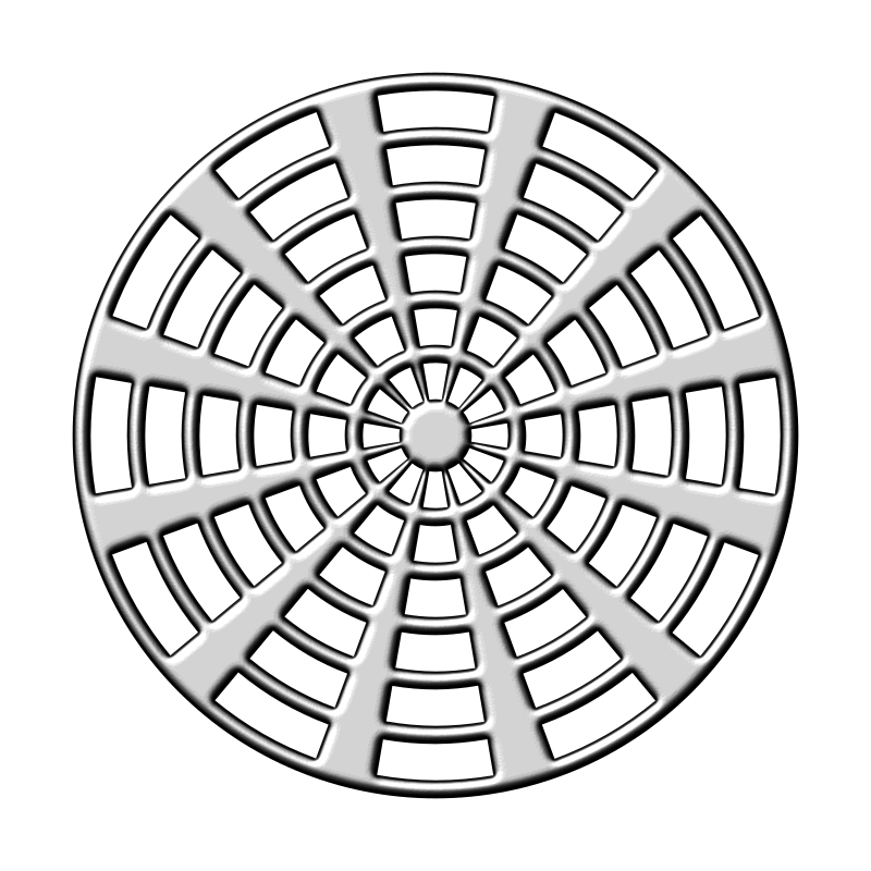 Radial design (silver)