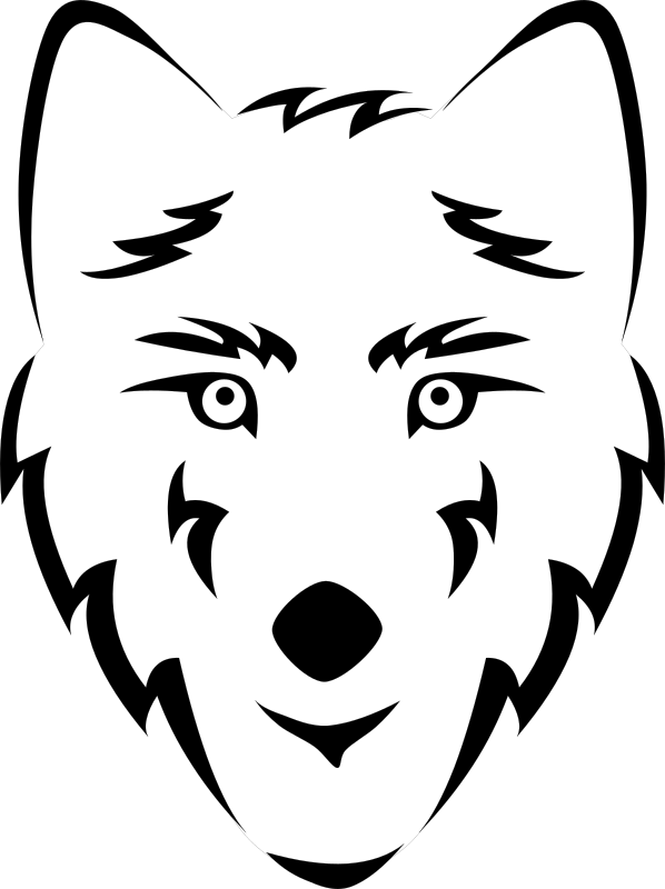 Blank Wolf Head (Stylized)