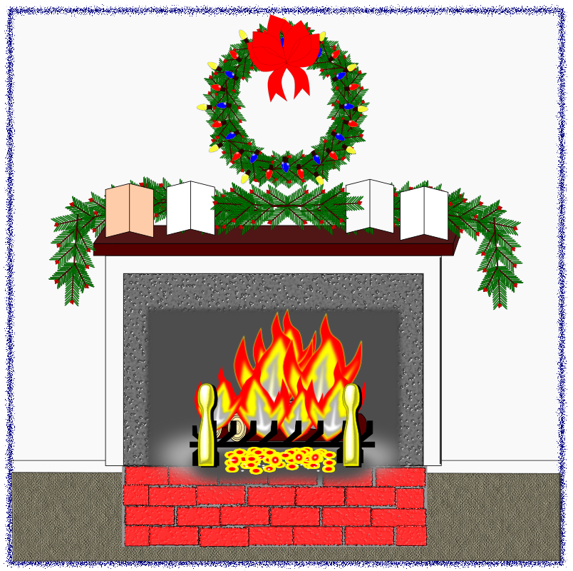 Christmas Hearth Fire