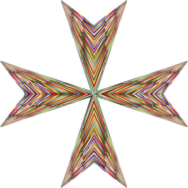 Vibrant Maltese Cross