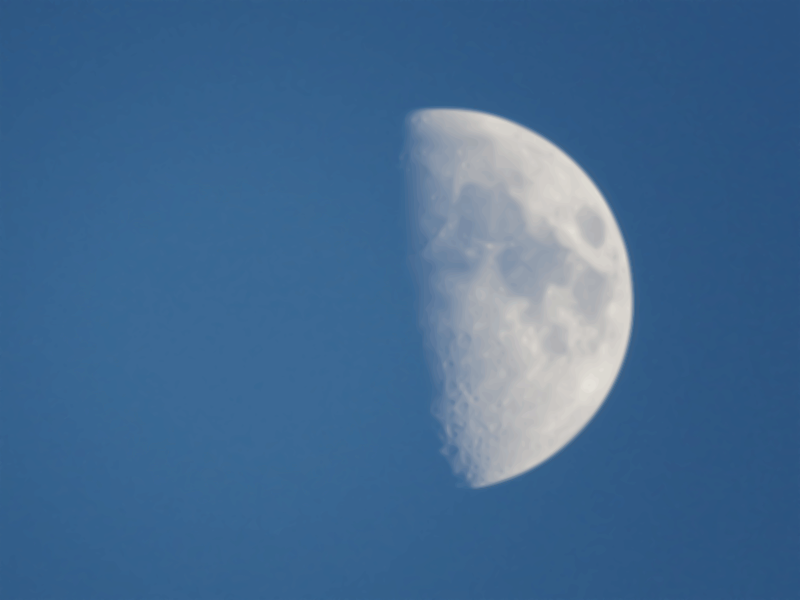 Moon in the daytime