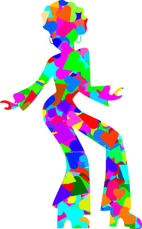 Colourful disco dancer 4