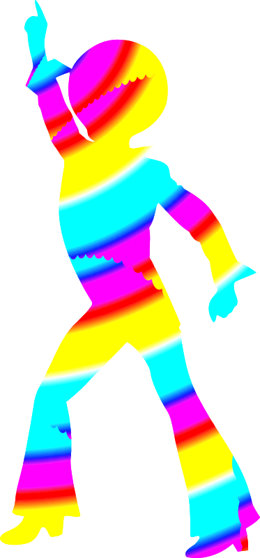 Colourful disco dancer 6