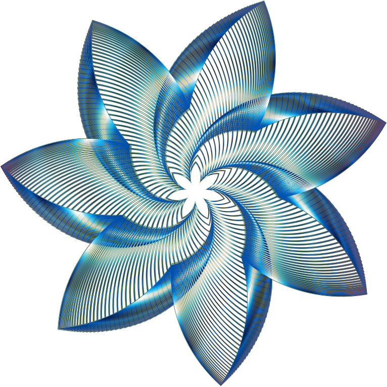 Prismatic Flower Line Art 8 No Background