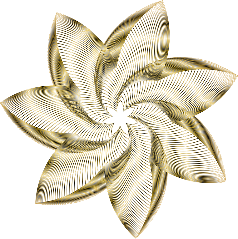 Prismatic Flower Line Art 10 No Background