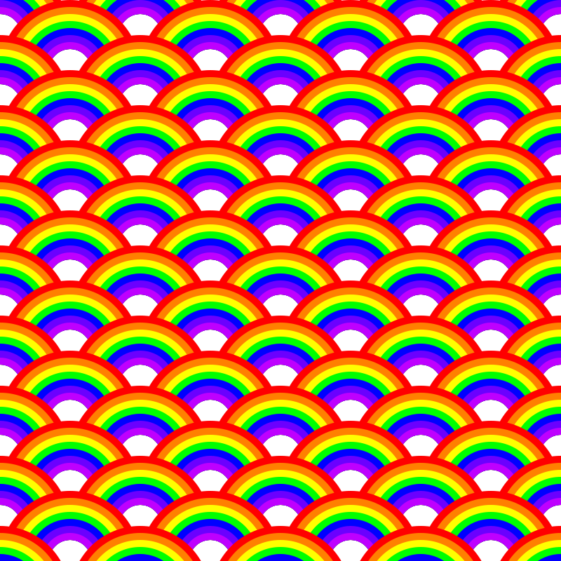 Rainbow pattern