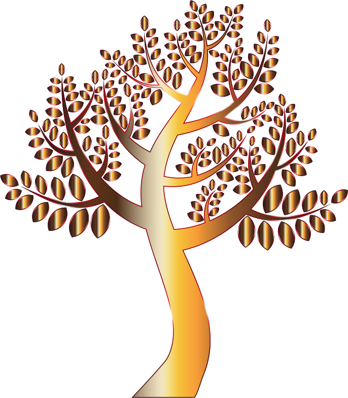 Simple Prismatic Tree 8 Without Background - Openclipart