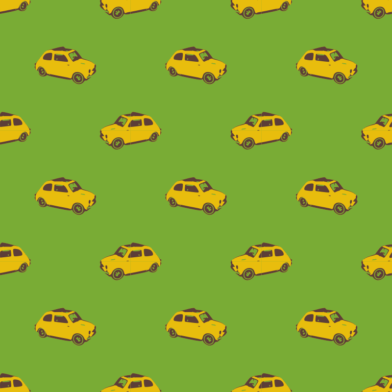 Fiat yellow-seamless pattern