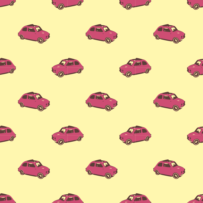 Fiat pink-seamless pattern