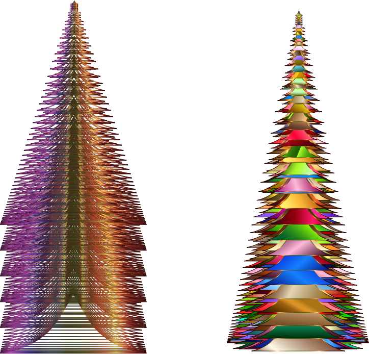 Prismatic Christmas Trees