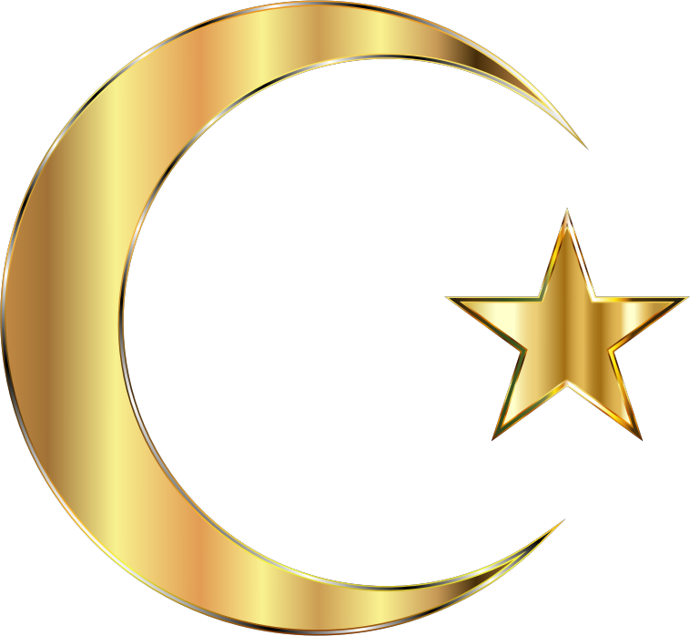 Golden crescent moon 24192236 PNG