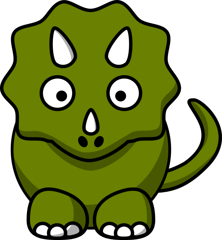 Cartoon triceratops