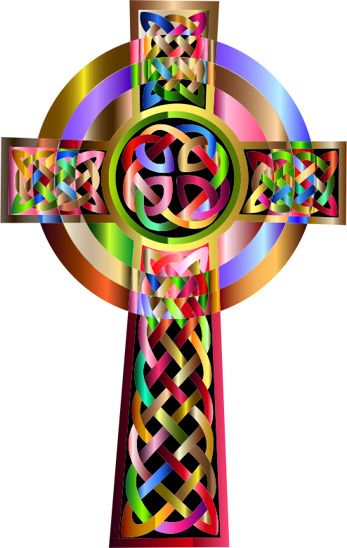 Vibrant Celtic Cross