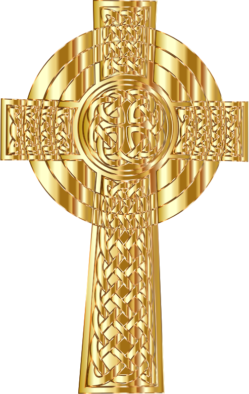 Golden Celtic Cross 2