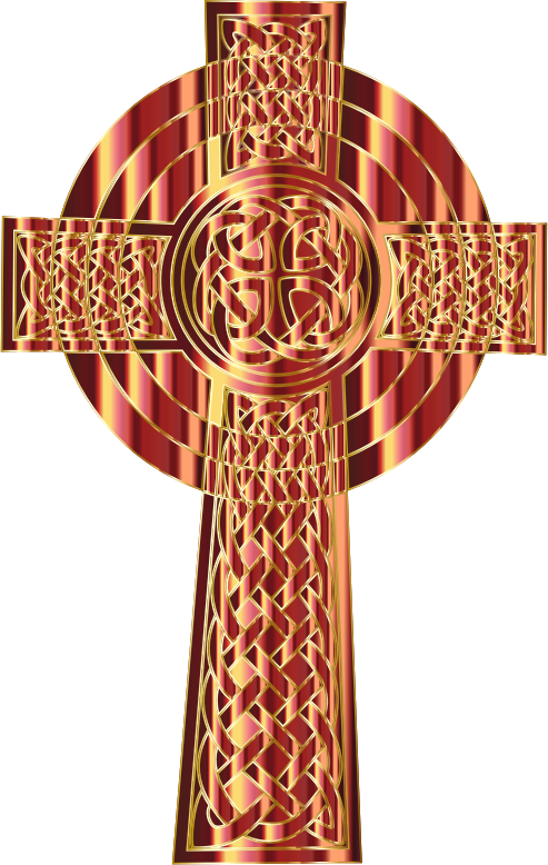 Golden Celtic Cross 3