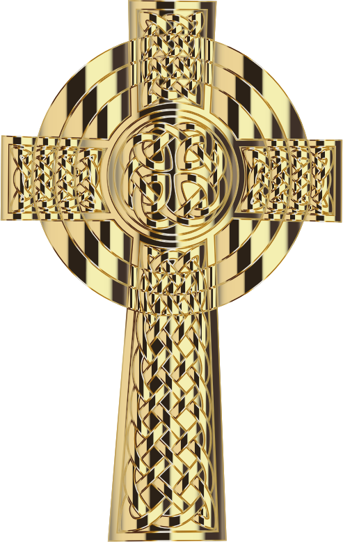 Golden Celtic Cross 4