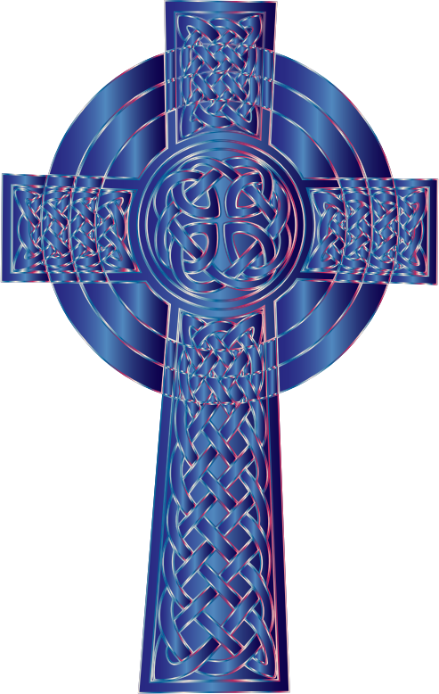 Sapphire Celtic Cross