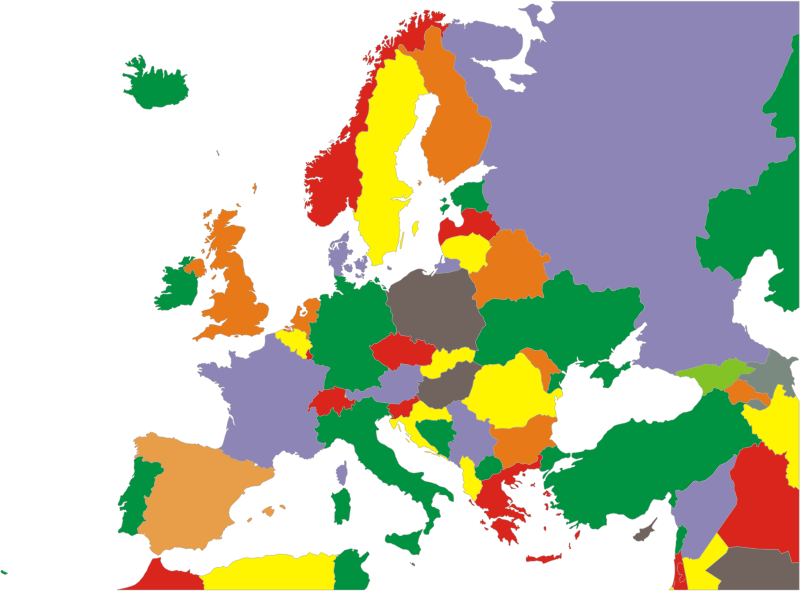 Political Map Of Europe Restored