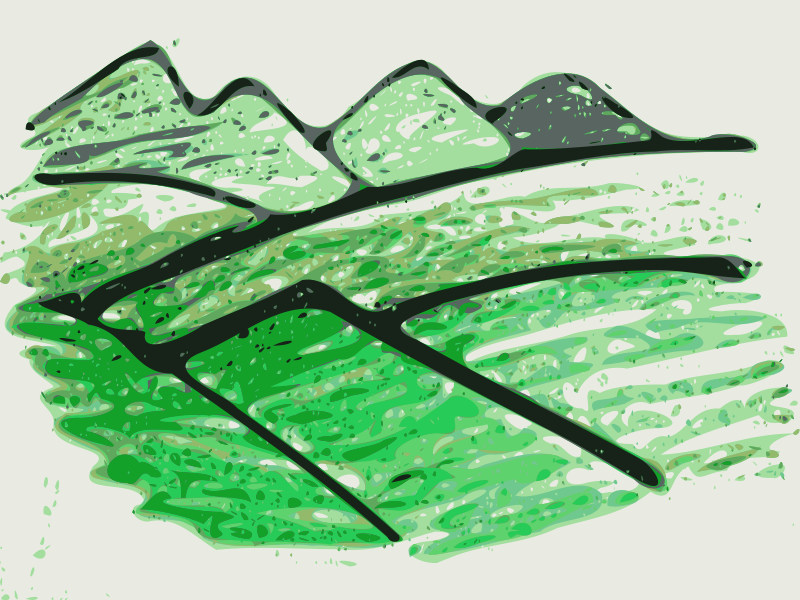 Hand drawn Mountains