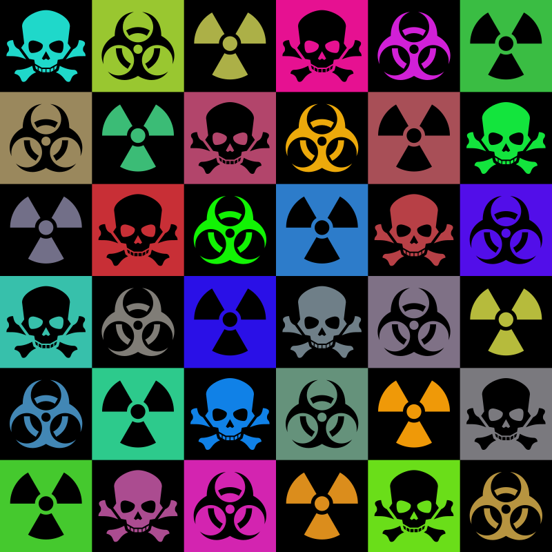 Hazard pattern (multicoloured)