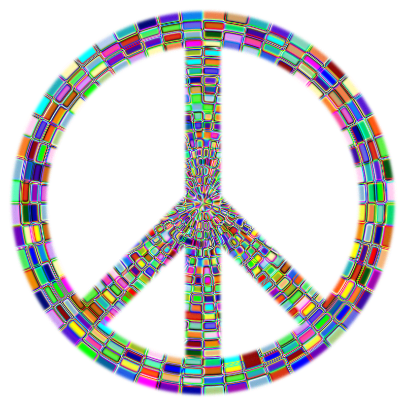 Prismatic Peace Sign Enhanced 2