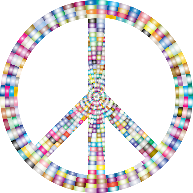 Prismatic Peace Sign 3