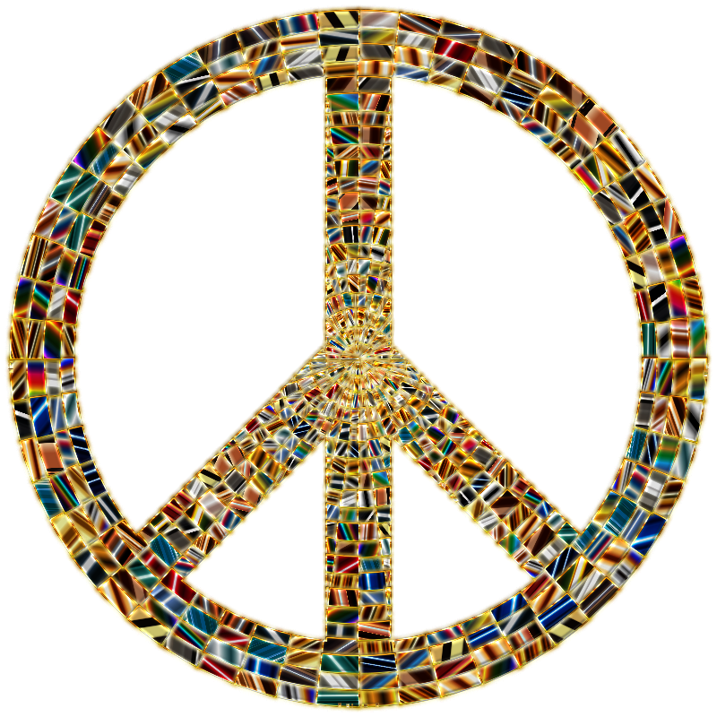 Prismatic Peace Sign 15 Enhanced No Background