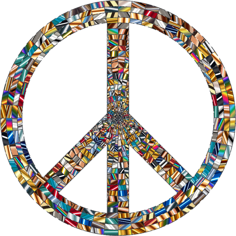 Prismatic Peace Sign 16 No Background