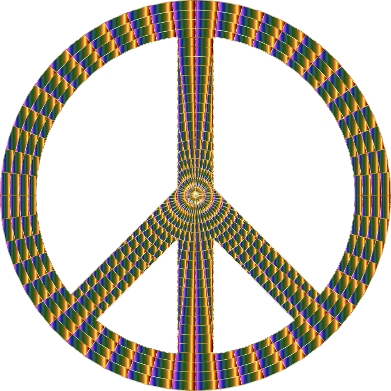 Prismatic Peace Sign 17 No Background