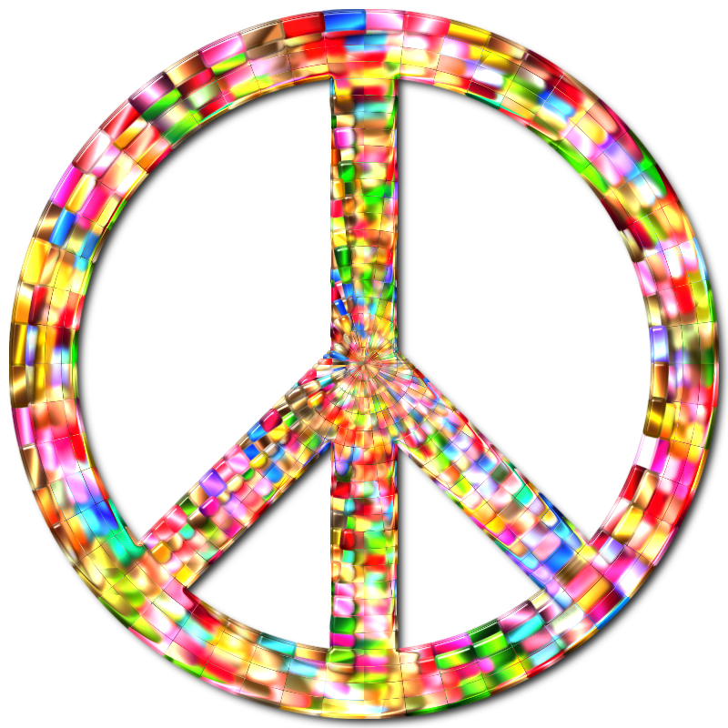 Prismatic Peace Sign 5 Enhanced