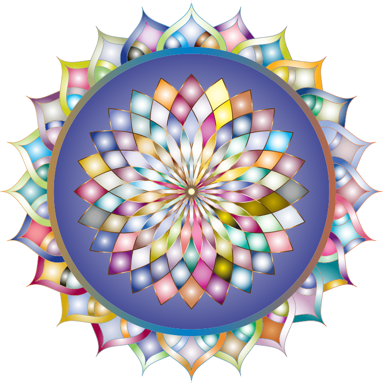 Prismatic Mandala Line Art 5