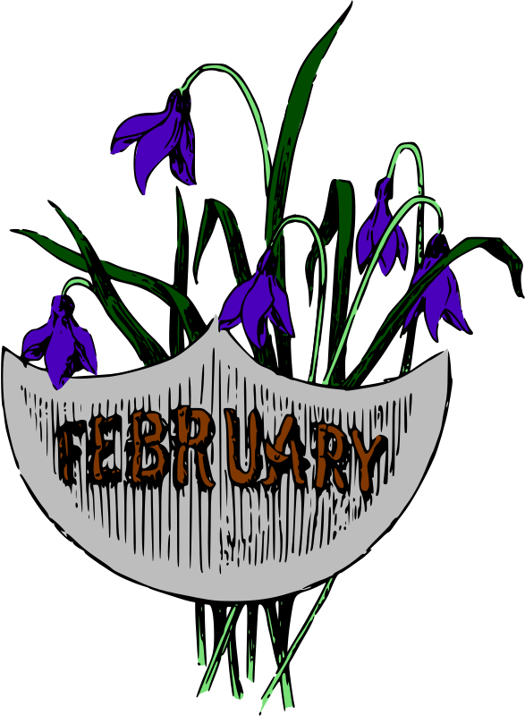 month of february clip art