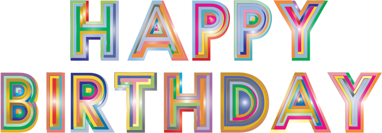 Happy Birthday Typography 2