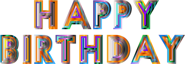 Happy Birthday Typography 4