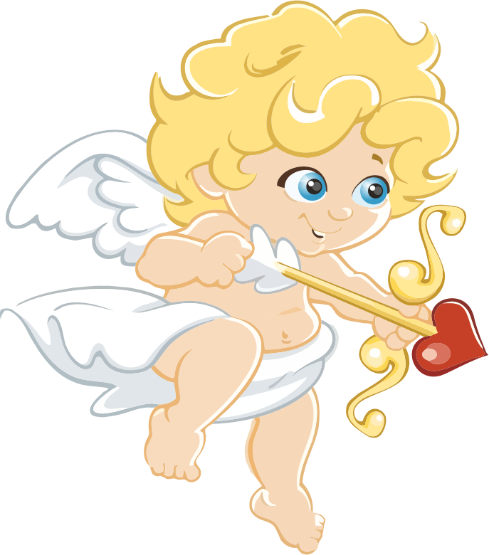 Blonde Cartoon Cupid