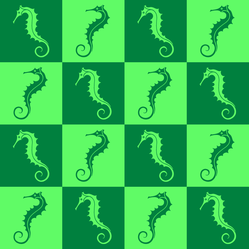 Seahorse pattern