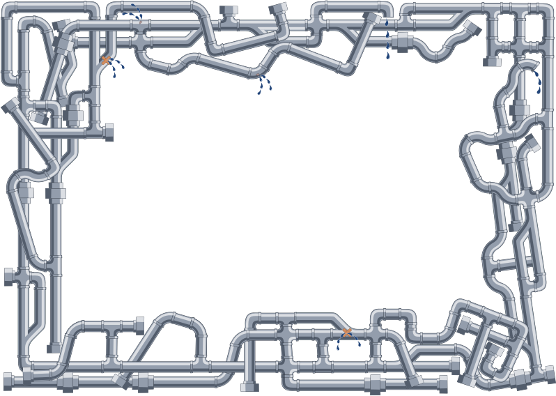 Leaky Pipe Frame - A4