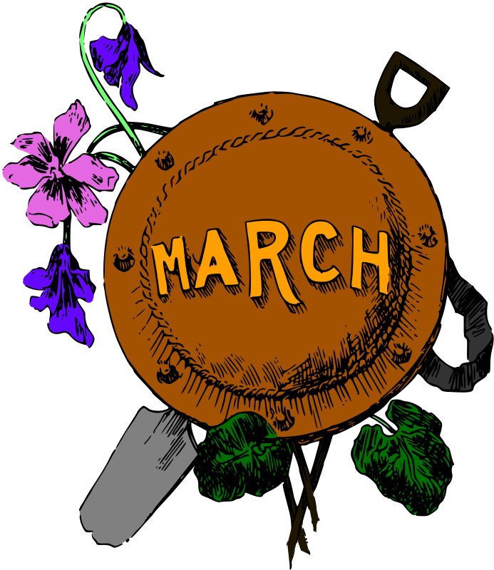 Illustrated months (March, colour)